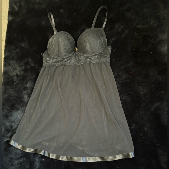 Jessica Simpson Black Lace Babydoll - Size Small - Picture 1 of 8